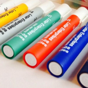 Set of 8 PINK pens 30 to 44 dyne/cm